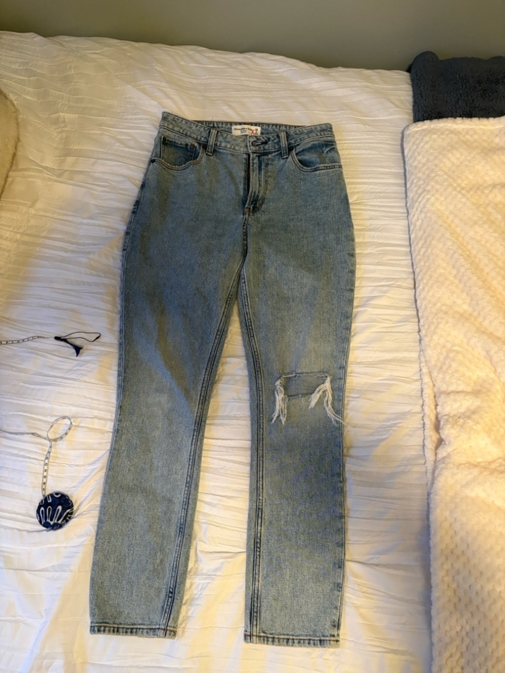 Abercrombie & Fitch Light Blue Denim Skinny Jeans